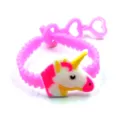 Roze eenhoorn siliconen armband voor kinderen, schattig cartoonontwerp met verstelbare hartgesp. - Eenhoorn 3-Gats Polsband 14
