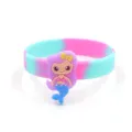 Cute mermaid silicone bracelet, colorful tie-dye rubber wristband for kids and girls. - Mermaid Style 4
