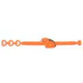 Niedliches Cartoon Dinosaurier Silikonarmband, orange verstellbar, Kinder Geschenk. - Helles Orange Stil 6
