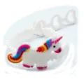 Leuke siliconen eenhoorn armband met hartje verstelbare gaten voor kinderen, kleurrijke stijl. - Eenhoorn 3-Gats Polsband 07