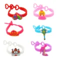 Kinder PVC weichgummi armband set prinzessin schloss süße cartoon party spielzeug geschenke - Zufällige Mix-Armbänder