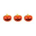 Halloween pumpkin PVC soft rubber rings, colorful children's cartoon finger toy jewelry set. - Pumpkin Ring 02
