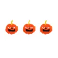 Children halloween pumpkin rings, cute PVC soft rubber candy color finger jewelry toys. - Pumpkin Ring 05