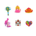 Süße PVC Weichgummi Ringe Set im Prinzessinnen Stil, bunte Kinder Party Spielzeug Geschenke. - Zufällige Mix-Ringe