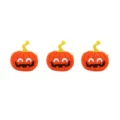 Cute Halloween pumpkin PVC soft rubber rings for kids, colorful cartoon party favor toys. - Pumpkin Ring 06