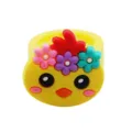 Süßer Cartoon Küken Ring für Kinder, bunte Blumendeko, weiches PVC Material Spielzeug. - Küken Ring