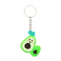 Süßer Cartoon Avocado Schlüsselanhänger PVC weicher Gummi Schlüsselring Tasche Auto - Grün