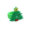 Christmas tree silicone ring detail close-up view showing cute holiday toy design for kids - Christmas Tree Style 01