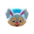 Schattige cartoon dier PVC ring voor kinderen, zachte blauwe konijn ring speelgoed. - Konijnenring