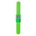 Retro game console slap bracelet detail view, cute green cartoon wristband toy for kids. - Bright Green Game Console (Style 01)