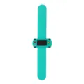 Green silicone slap bracelet with mini game console toy detail design for kids gift. - Cyan Game Console (Style 02)