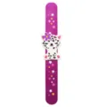 Cute cartoon animal slap bracelet for kids, purple star slap band wristband toy jewelry accessory. - Purple Leopard Slap Bracelet