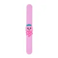 Cute pink silicone slap bracelet featuring cartoon jellyfish design for kids and party gifts. - Jellyfish Style (Style 02)