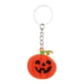 Halloween Kürbis PVC Schlüsselanhänger Cartoon süßer Schlüsselring Rucksack Anhänger Zubehör - Kürbis Stil (03)