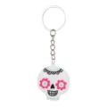 Halloween schedel sleutelhanger schattig cartoon PVC ring auto hanger cadeau item - Skelet Stijl (05)