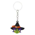Halloween heks PVC sleutelhanger schattige cartoon geest sleutelring tas hanger - Heks Stijl (06)