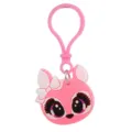 Gedetailleerde close-up van roze katten PVC zacht rubberen sleutelhanger met strik. - Schattige Huisdier Sleutelhanger 11