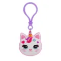 Gedetailleerd overzicht schattige kat eenhoorn PVC sleutelhanger voor tassen. - Schattige Huisdier Sleutelhanger 12