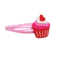 Süsses rosa Cupcake Haarklammer für Kinder weiche PVC Metall BB Klammer Mädchen Haarschmuck - Haarklammer 06
