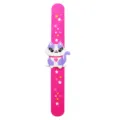 Carino gatto cartone animato braccialetto schiaffo bambini rosa stella giocattolo - Braccialetto Slap Gatto Rosa