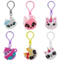 Süßer Cartoon Katze Schlüsselanhänger PVC weicher Schlüsselring Tier Tasche Zubehör Style - Zufällig Gemischte Glühbirne Schnalle Süßes Haustier