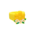 Süße Cartoon Sonnenblumen Honigwabe PVC weiche Gummi Kinder Ring Spielzeug Geschenk - Wabenring