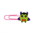 Niedliches Halloween Vampir Fledermaus PVC Büroklammer Lesezeichen für Schule und Geschenk. - Vampir Lesezeichen