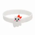Halloween mignon fantôme silicone bracelet vue détaillée, enfants charmant bracelet de dessin animé - Fantôme