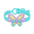 Niedliches Cartoon Schmetterling Silikon Armband Details, verstellbarer PVC Kinderschmuck. - Schmetterlingsarmband Stil 01