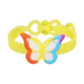 Süßes Kinder Cartoon Schmetterling PVC Armband mit verstellbaren Herzgliedern für den Alltag. - Schmetterlingsarmband Stil 02