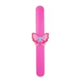 Bracelet slap papillon dessin animé mignon pour enfants, bracelet claque rose vif. - Bracelet Slap Papillon 03