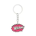 Porte-clés PVC motif bulle de bande dessinée WHAM avec anneau métal cadeau accessoire - Porte-clés en Métal WHAM