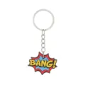 Porte-clés pendentif PVC dessin animé exclamation coloré pour enfants et cadeaux - Porte-clés en Métal BANG