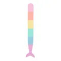 Braccialetto slap in silicone colorato coda di sirena per bambini, giocattolo divertente. - Coda Rosa