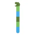 Bracelet slap en silicone avec tete de dinosaure, accessoire colore pour les enfants. - Tête de Dinosaure Verte