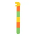 Bracelet slap en silicone coloré pour enfants, bracelet dessin animé mignon accessoire de fête. - Tête de Dinosaure Jaune