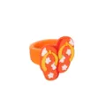 Anello infradito cartone animato PVC per bambini, anello giocattolo spiaggia colorato regalo - Anello Pantofole da Spiaggia