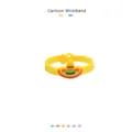 Cartoon mexikanischer Sombrero PVC Armband für Kinder süßes gelbes Silikon Armband Spielzeug - Strohshut Armband