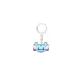 Leuke cartoon axolotl PVC zachte rubberen sleutelhanger, blauwe hanger voor rugzak en kinderen. - Axolotl 04