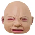 Funny Halloween creepy crying baby latex mask scary infant costume party props headwear - Crying Baby