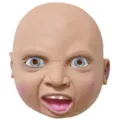 Creepy baby latex mask funny Halloween party costume accessory spooky novelty face mask - Happy Baby