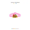 Braccialetto in morbida gomma PVC per bambini con ciondolo taco e design a cuore rosa. - Braccialetto Hot Dog