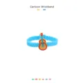 Carino braccialetto in silicone chitarra cartoon variante blu per bambini, gioco morbido. - Braccialetto Chitarra