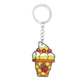 PVC Cartoon Ice Cream Keychain Cute Ice Cream Key Ring Accessory Bag Toy Gift - Ice Cream Style 01