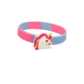 Colorful silicone unicorn bracelet for kids, cute pink and blue cartoon wristband gift. - Unicorn Bracelet 07
