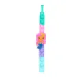 Cute mermaid silicone push pop bubble sensory bracelet toy gradient color decompression band - Purple Mermaid Wristband