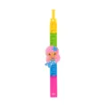 Silicone push pop bubble fidget bracelet with cute mermaid charm for kids stress relief toy. - Pink Mermaid Wristband
