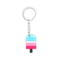 Simpatico Portachiavi Gelato Colorato in PVC con Anello di Metallo per Borsa e Auto - Stile di Gelato 06