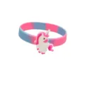 Kids Unicorn Silicone Bracelet Pink Blue Segmented PVC Soft Rubber Wristband Gift - Unicorn Bracelet 09