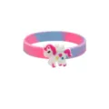 Kids Unicorn Silicone Bracelet Pink Blue Gradient Cartoon Rubber Wristband Gift - Unicorn Bracelet 10